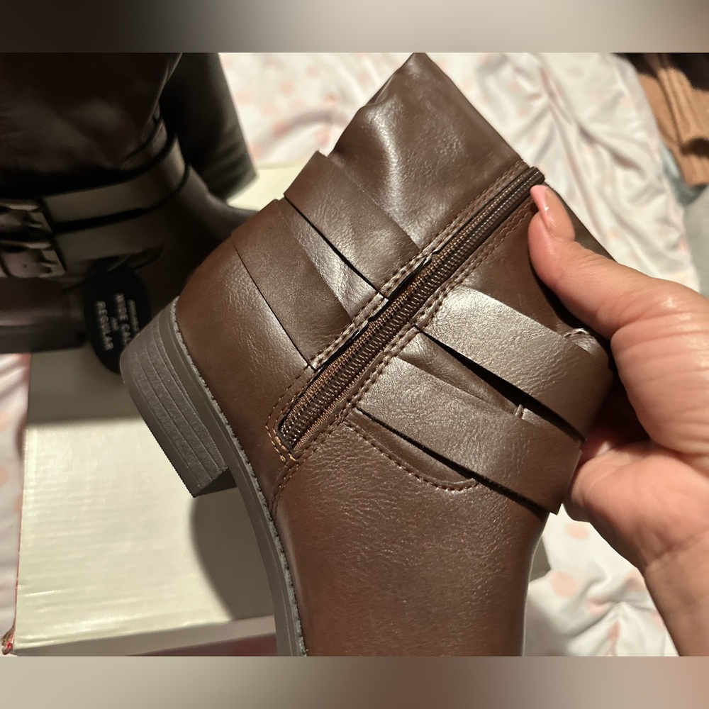 Women’s Brown Leather Boots |  NEW